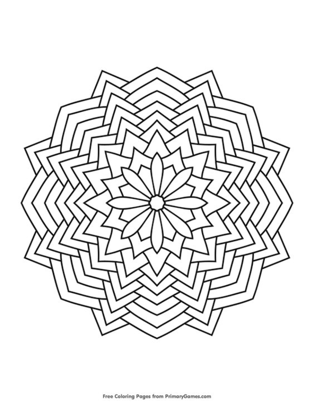 mandala para colorir vs mandala pintada