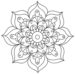 melhores mandalas para colorir para iniciantes