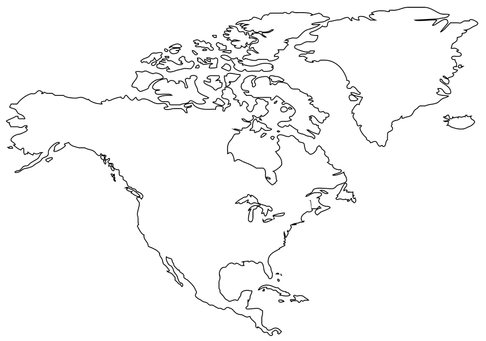 melhores mapas da america do norte para colorir online