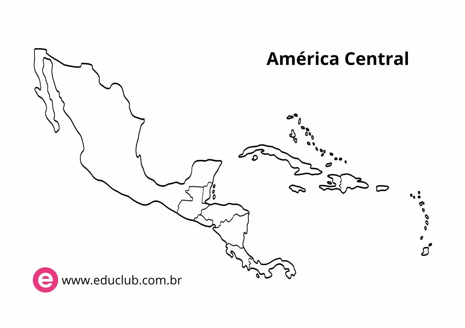 melhores mapas da america do norte para colorir online