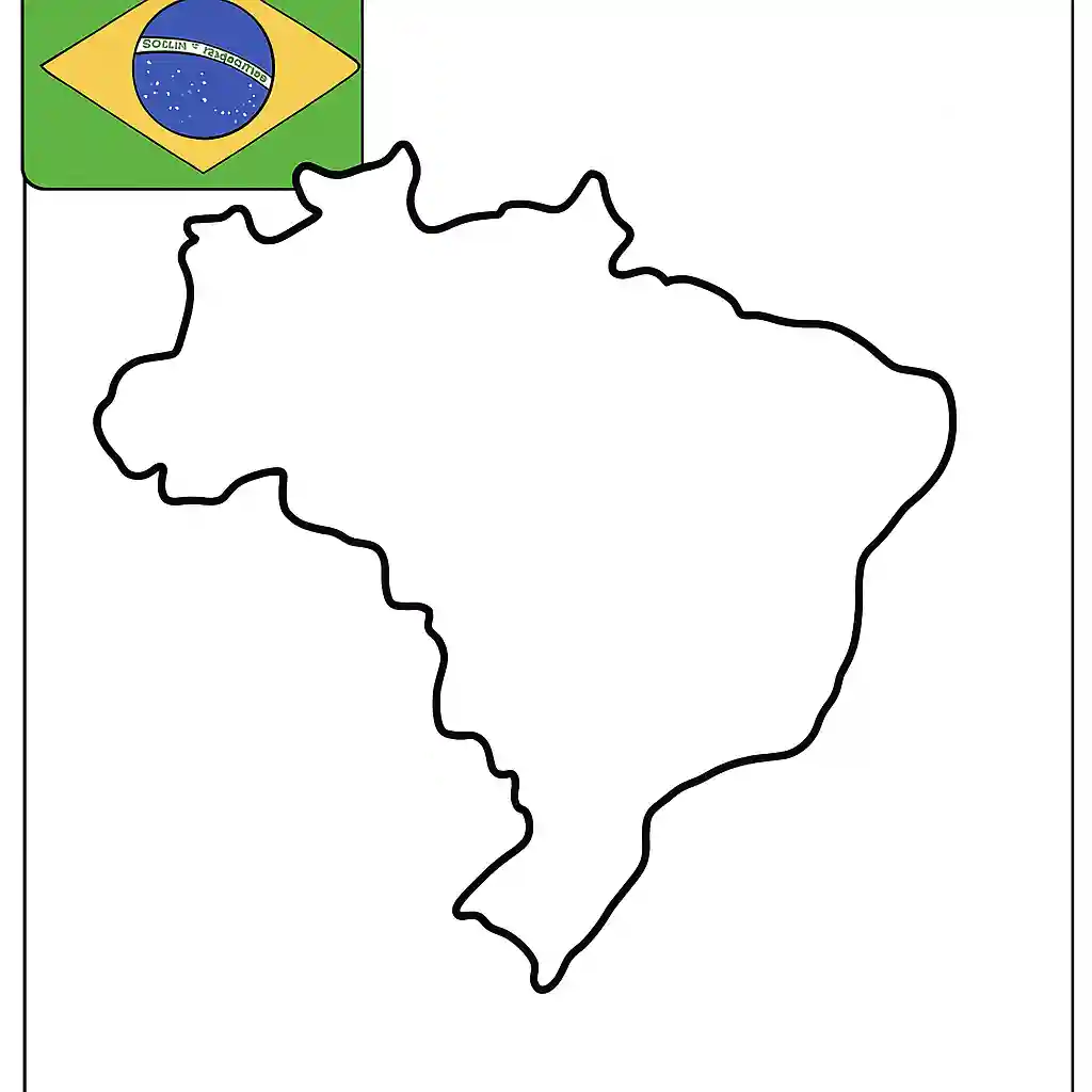 mapa dos biomas brasileiros para colorir online