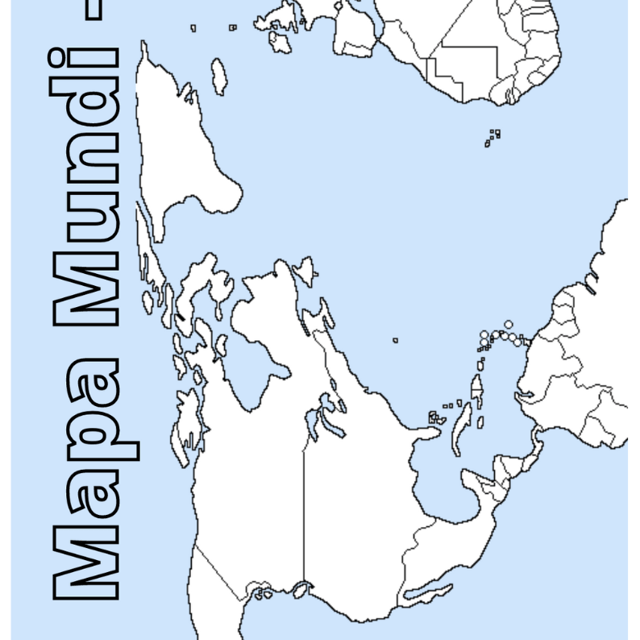mapa mundi para festa infantil