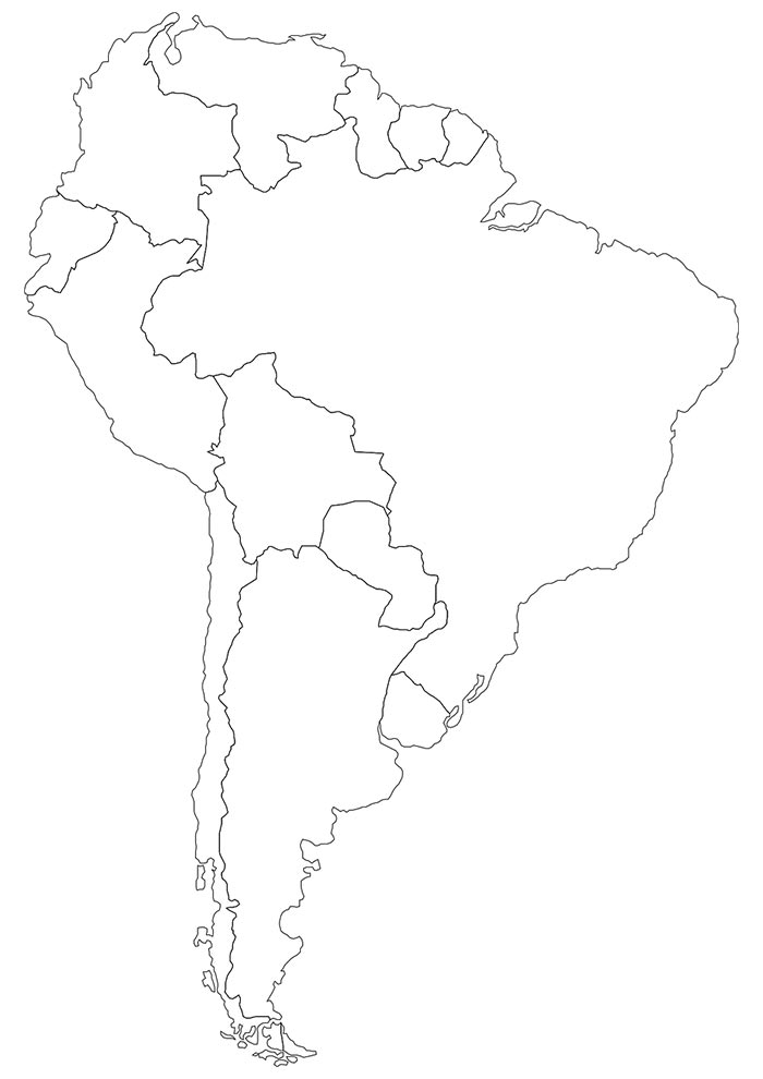 desenho mapa mundi para colorir