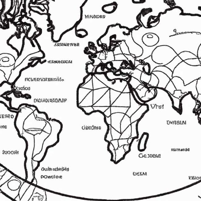 mapa mundi infantil para colorir