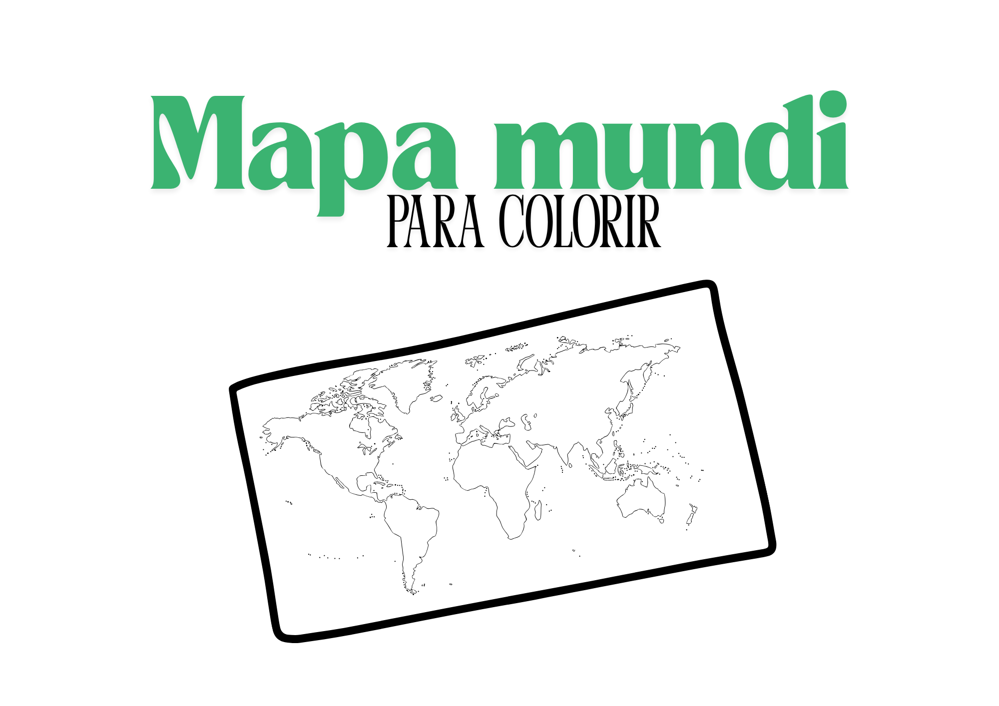 mapa mundi mudo para imprimir
