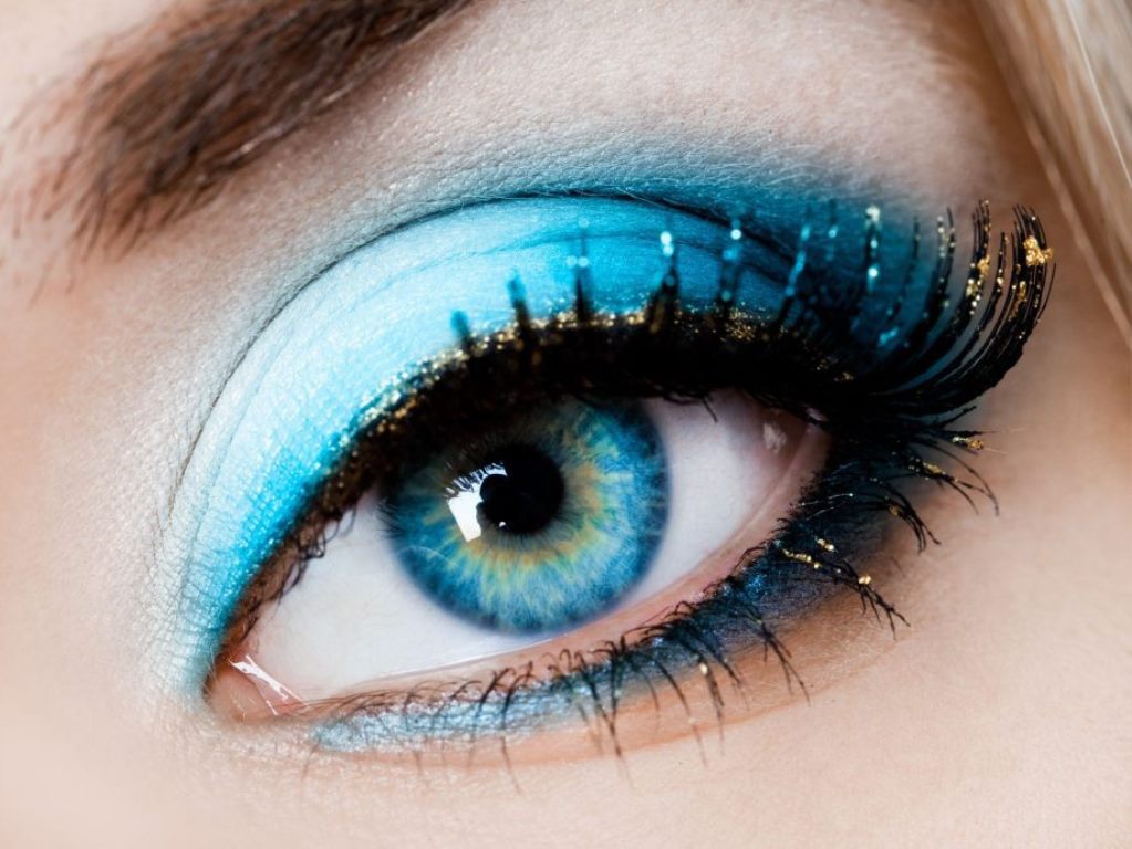 quanto custa um kit de maquiagem azul profissional