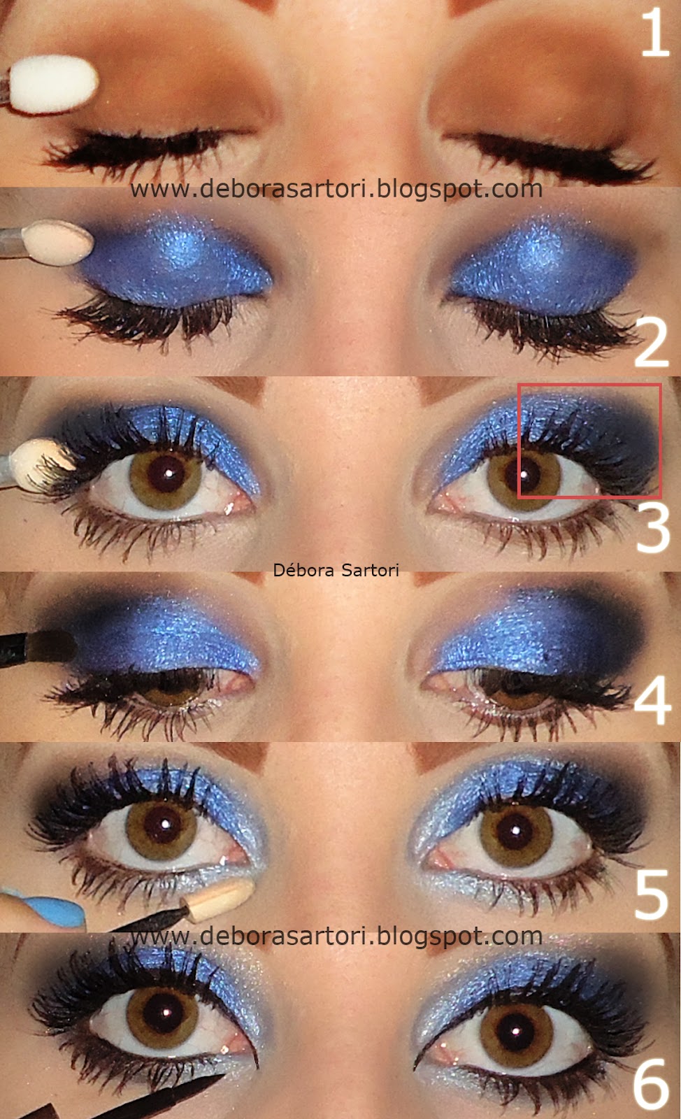 maquiagem azul simples para o dia a dia