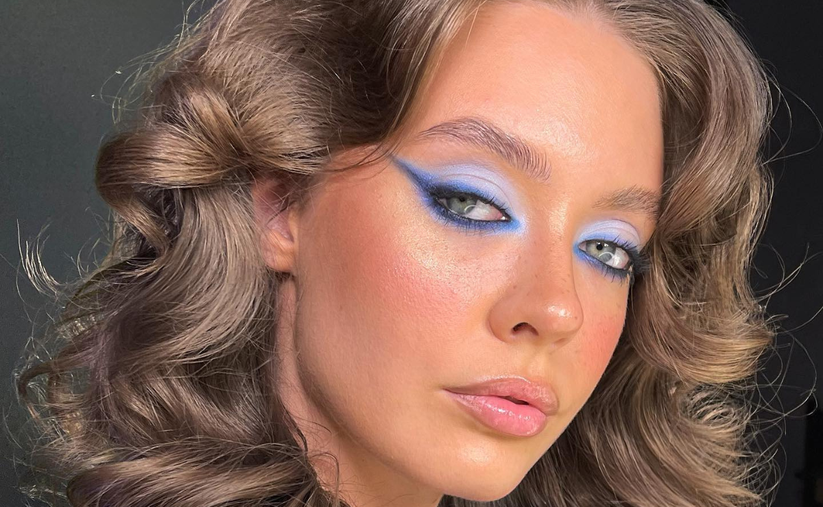maquiagem azul para festas