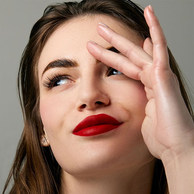 Maquiagem Boca Vinho