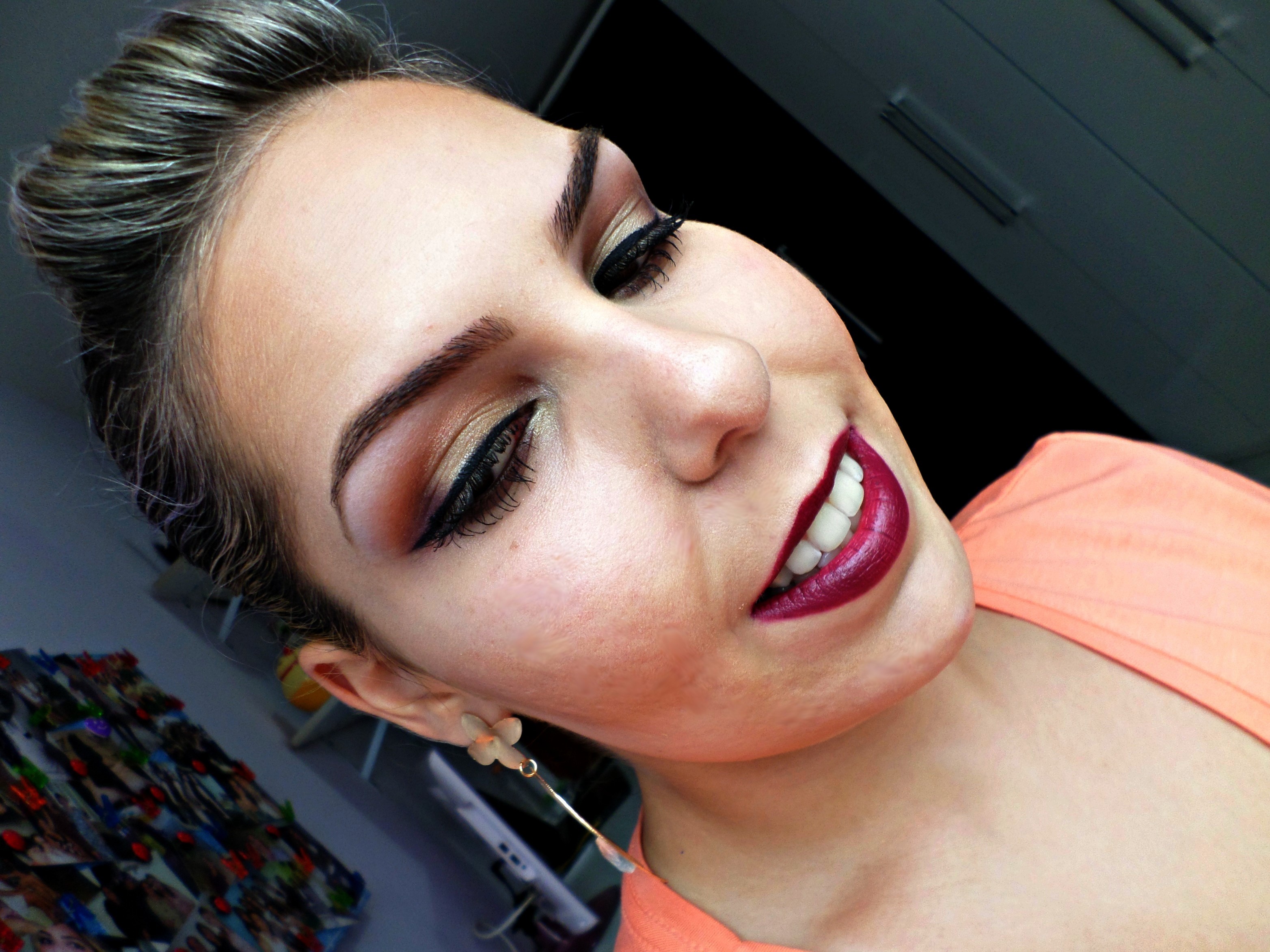 Maquiagem Boca Vinho