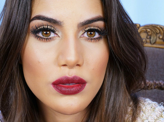 Maquiagem Boca Vinho