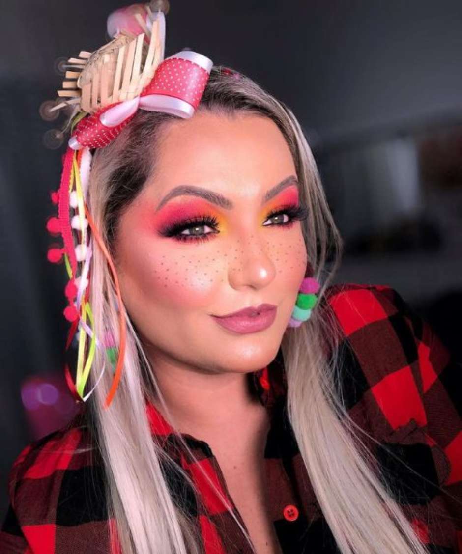 ideias maquiagem festa junina moderna