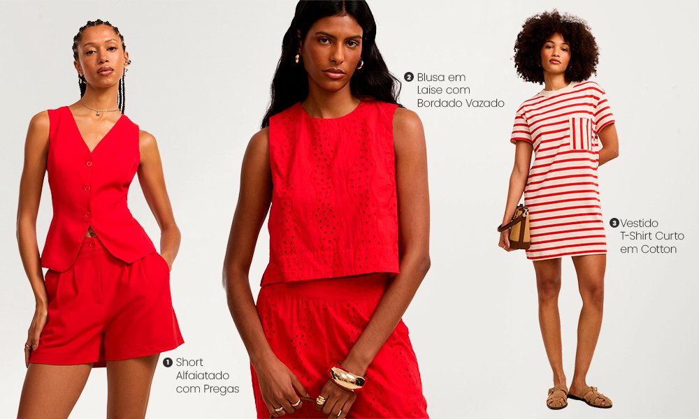 maquiagem para vestido vermelho