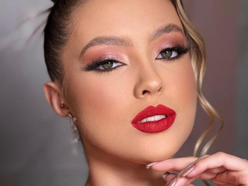 maquiagem para vestido vermelho