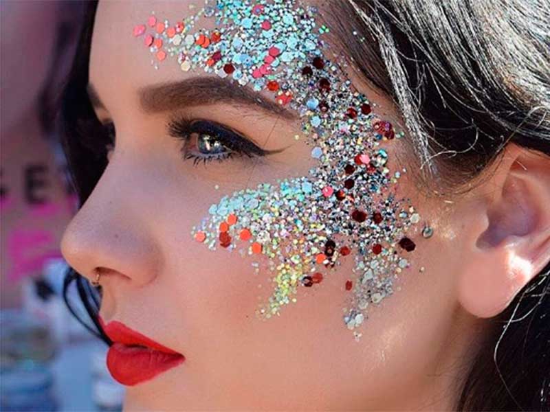 ideias maquiagem carnaval 2017 sereia unicornio glitter