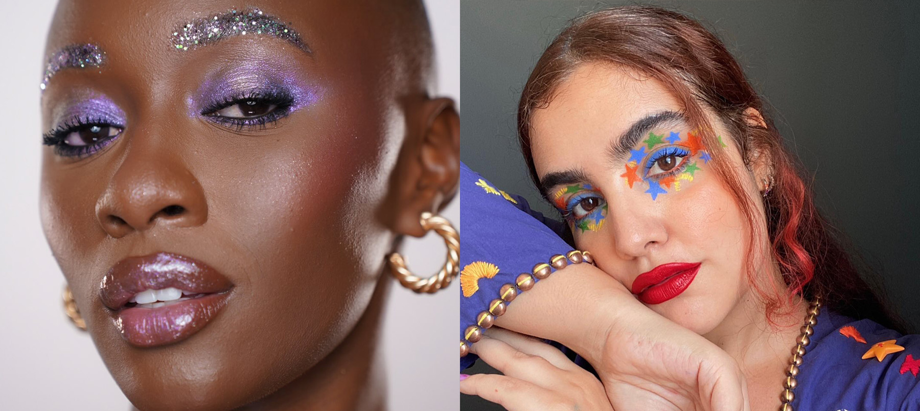 como aplicar meia arrastao para maquiagem sereia