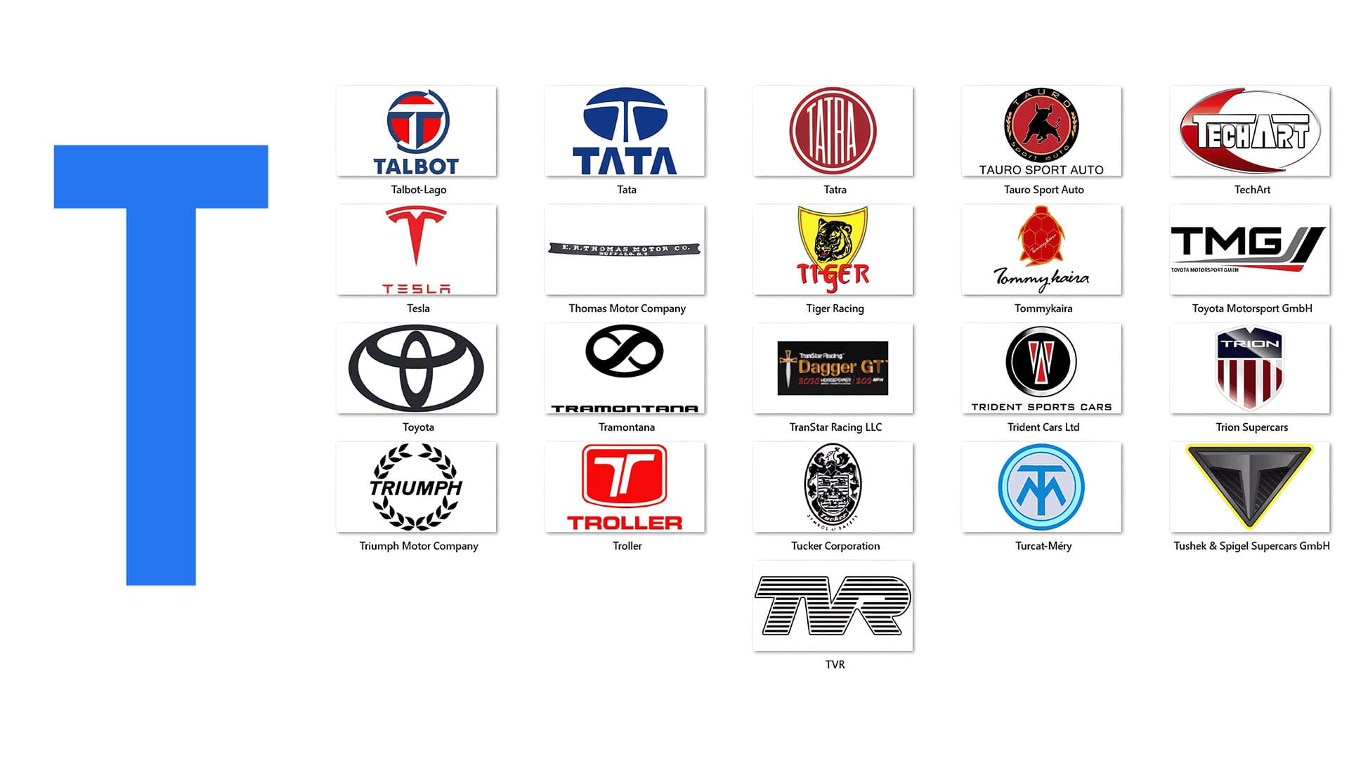 marcas com T