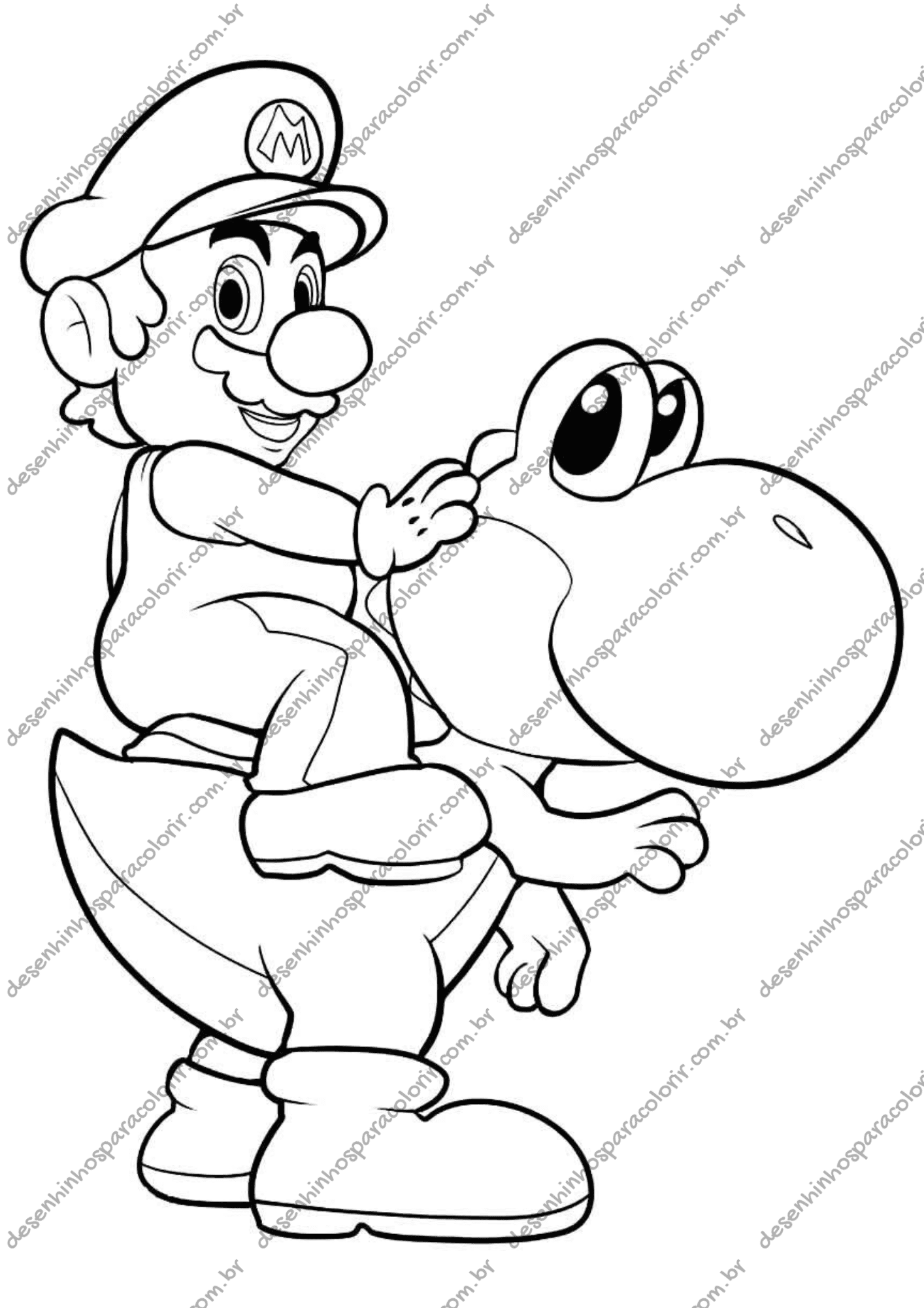 ideias criativas para colorir desenhos do Mario