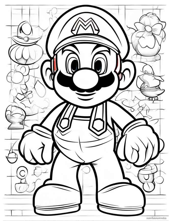 erros comuns ao colorir personagens do Mario