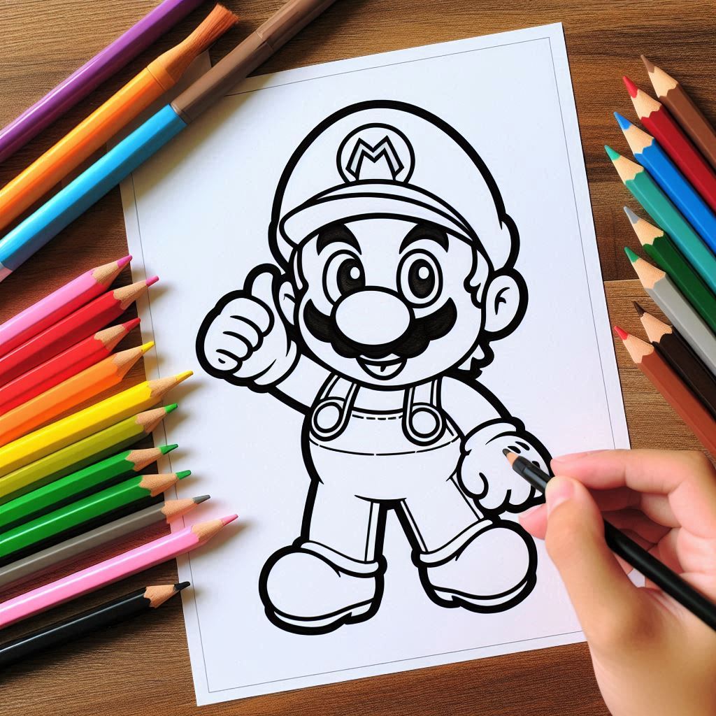 erros comuns ao colorir personagens do Mario
