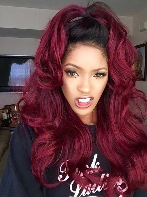 cabelo marsala em casa