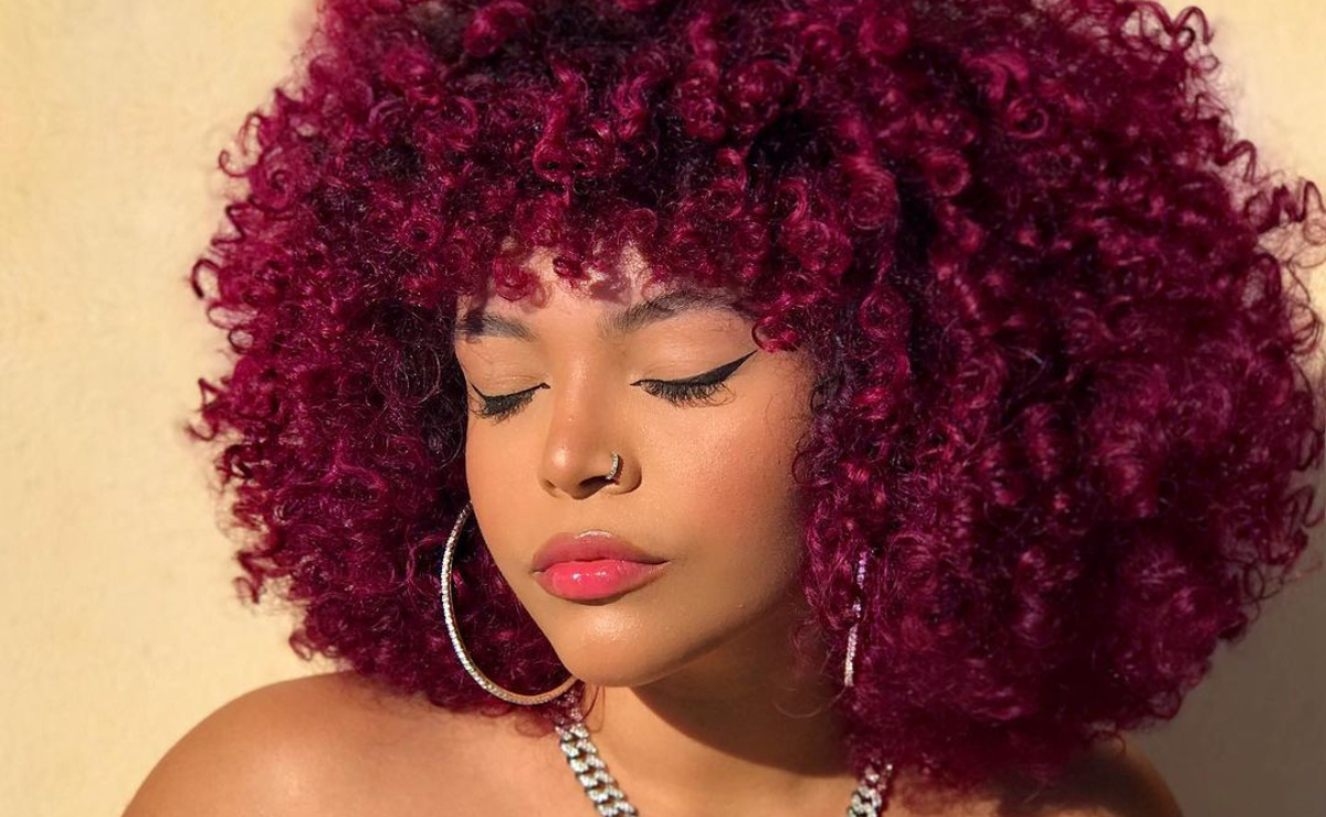 cabelo marsala natural