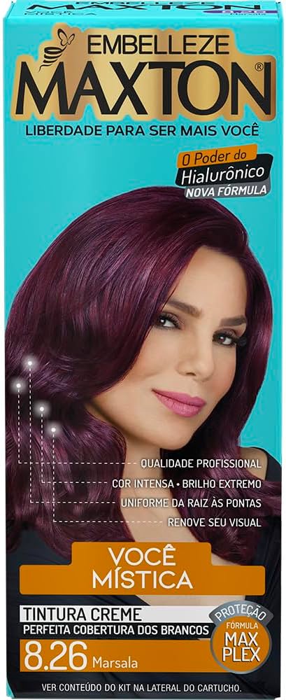 cabelo marsala cacheado