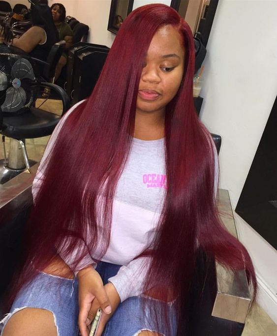 cabelo marsala tom vibrante