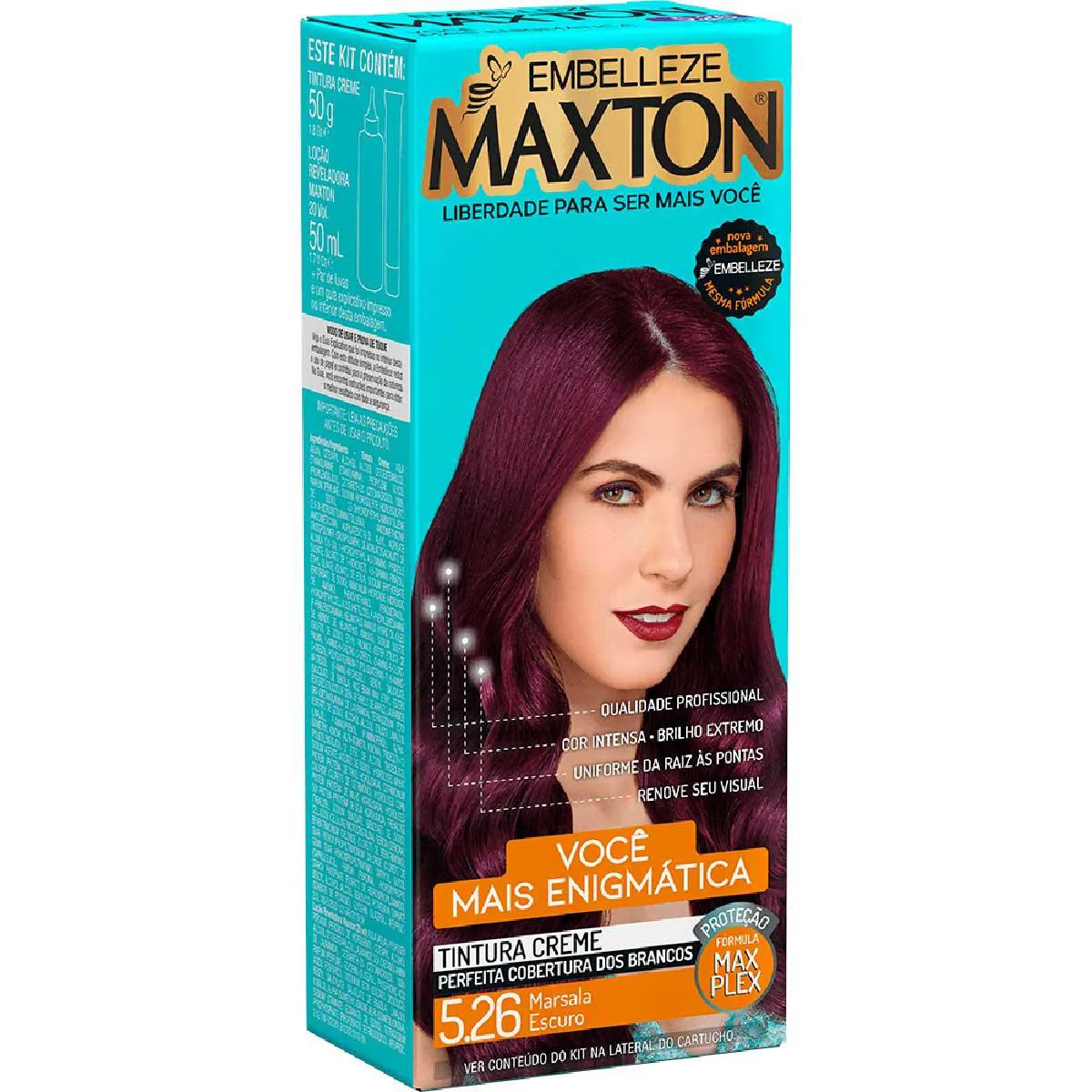 cabelo marsala tom vibrante