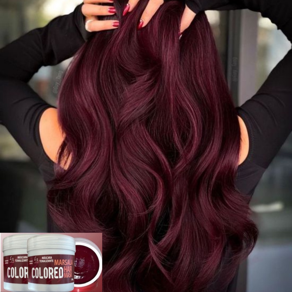 cabelo marsala ruivo