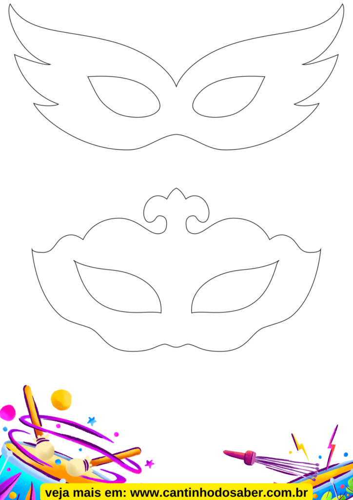 erros comuns ao desenhar mascara de carnaval