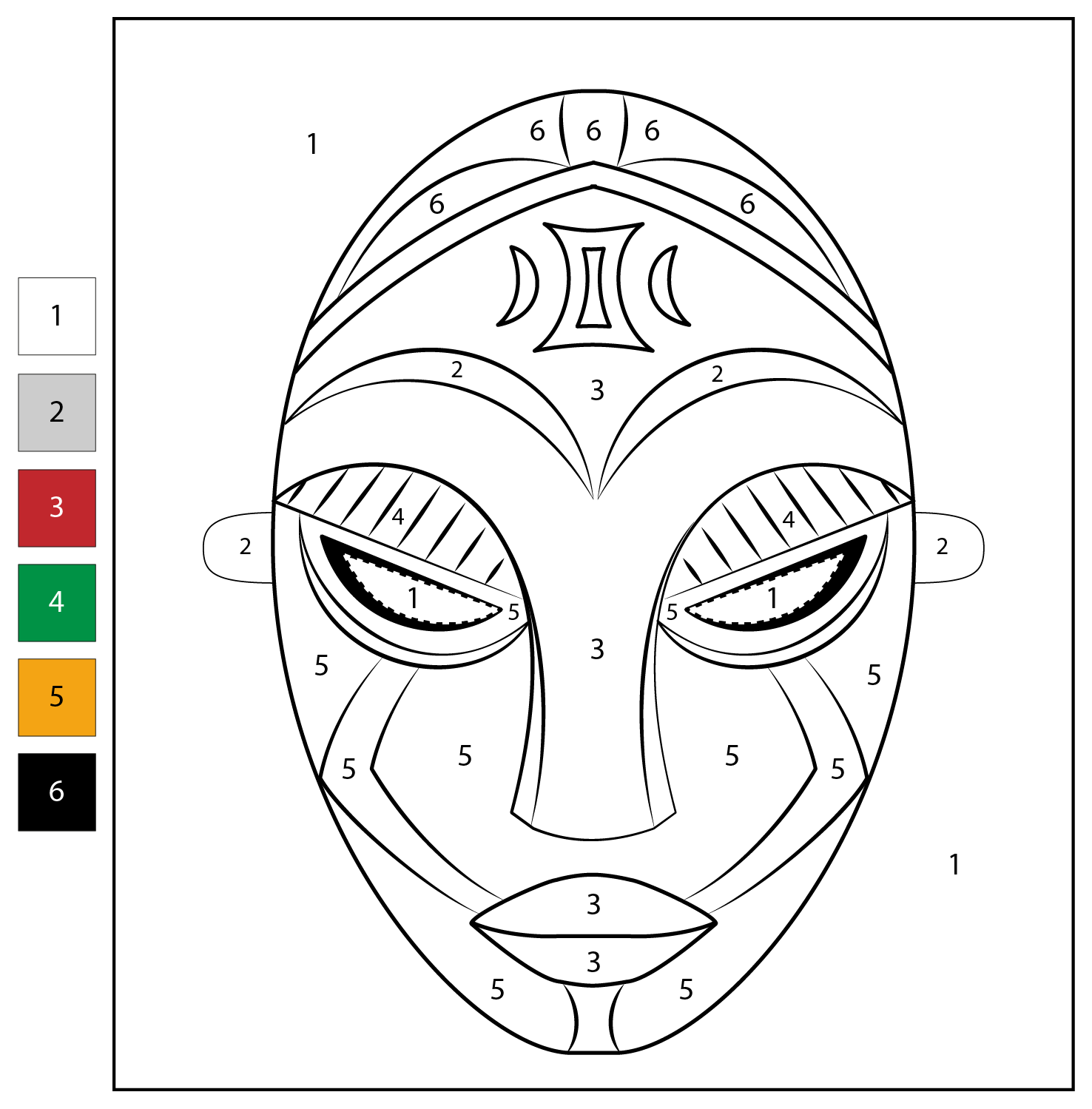 máscaras africanas para crianças