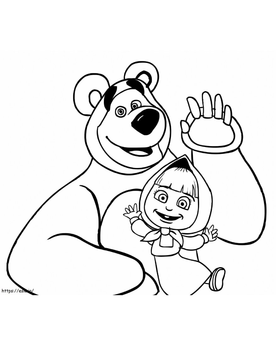 desenhos da Masha para pintar