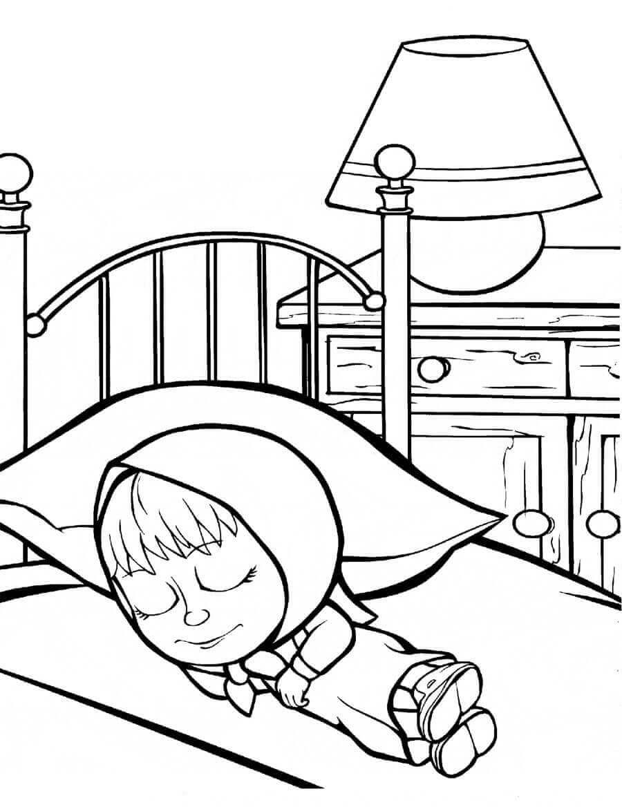 desenhos animados Masha para colorir