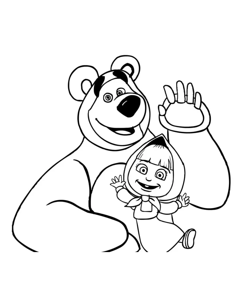 pintar Masha e o Urso online