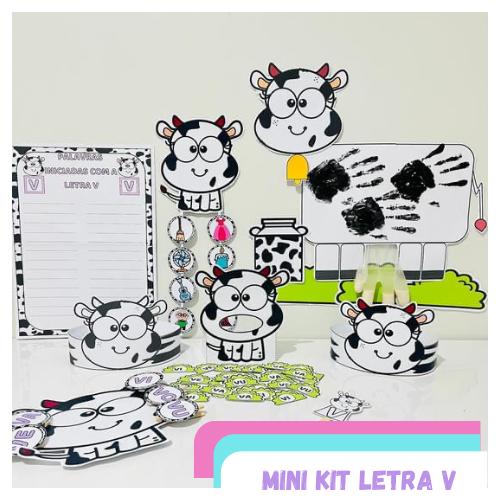 material de arte com V