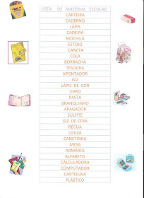 material de escritório com D