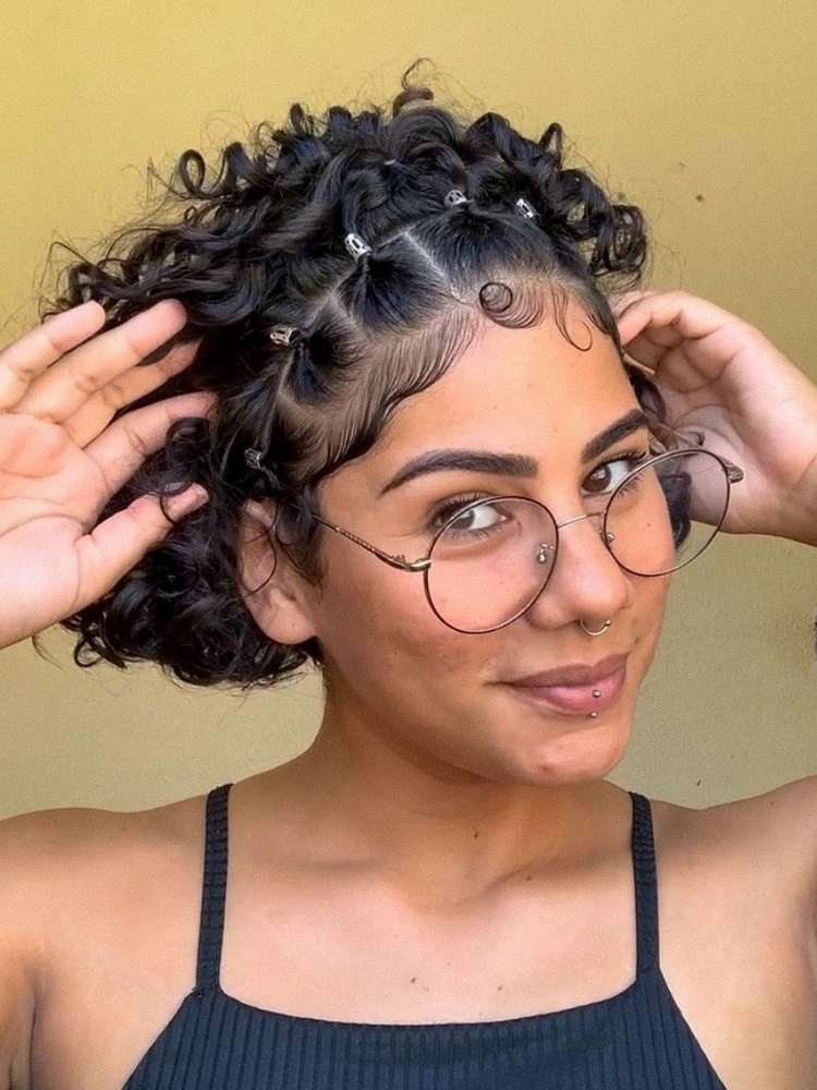 liguinha de silicone quebra cabelo cacheado