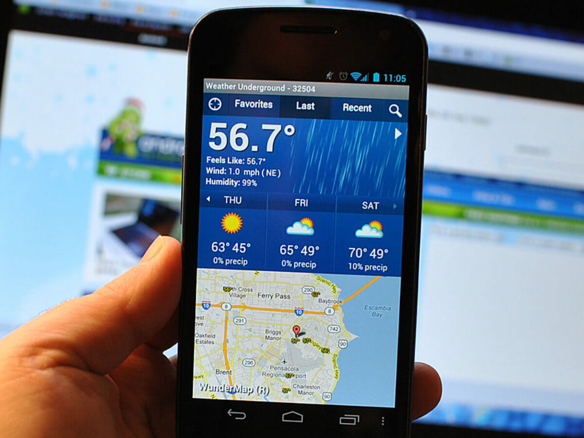 app de previsão de chuva