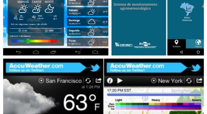 melhores apps de previsão do tempo