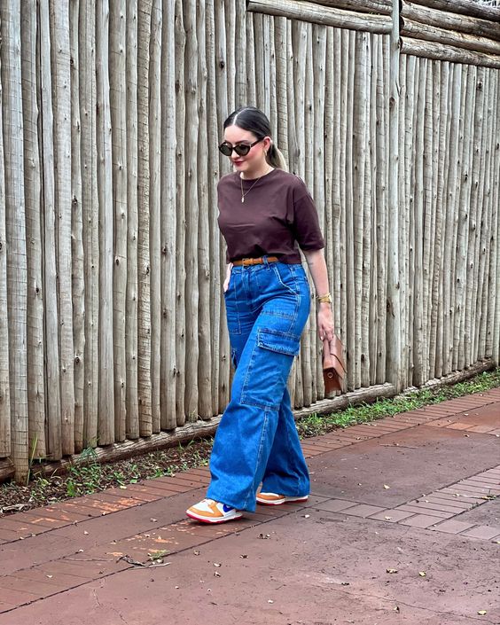 como combinar calça barrel leg com bota tratorada