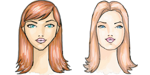 ideias corte cabelo liso repicado rosto oval