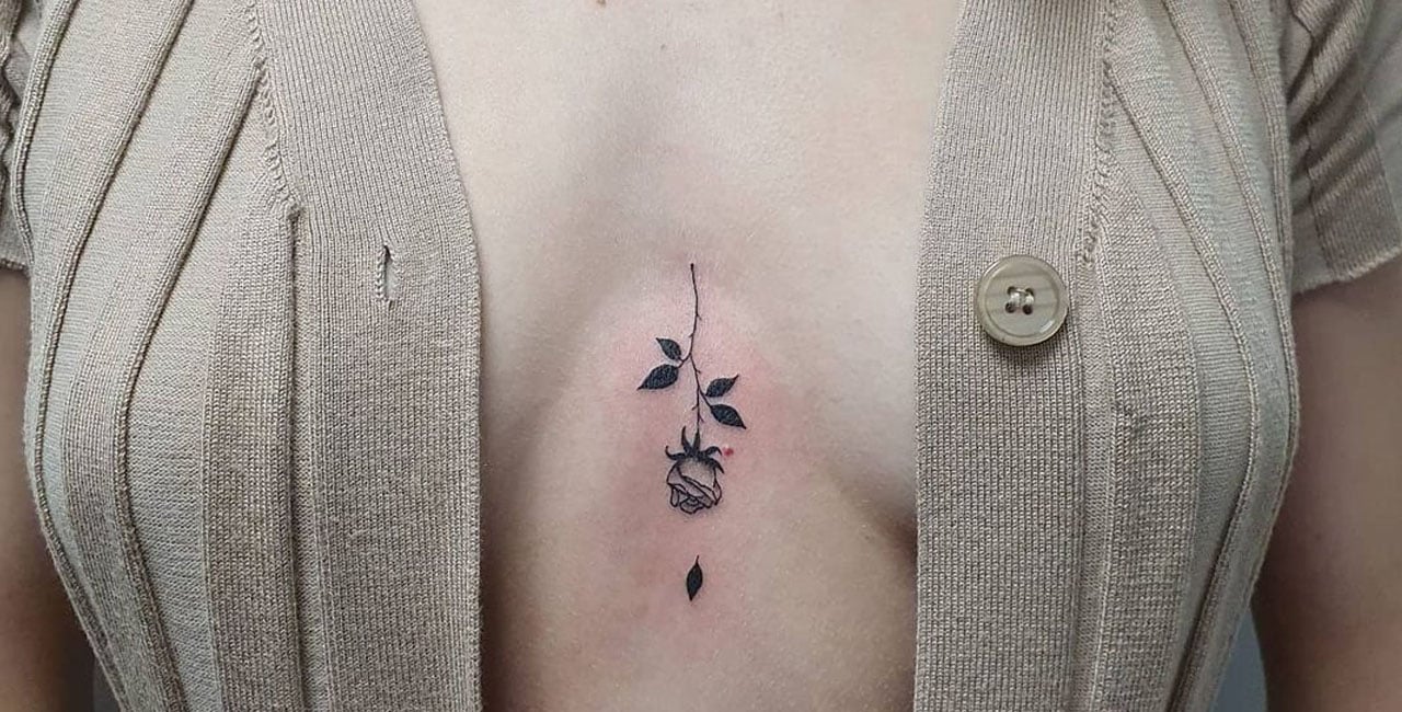 tatuagem entre seios doi muito cuidados