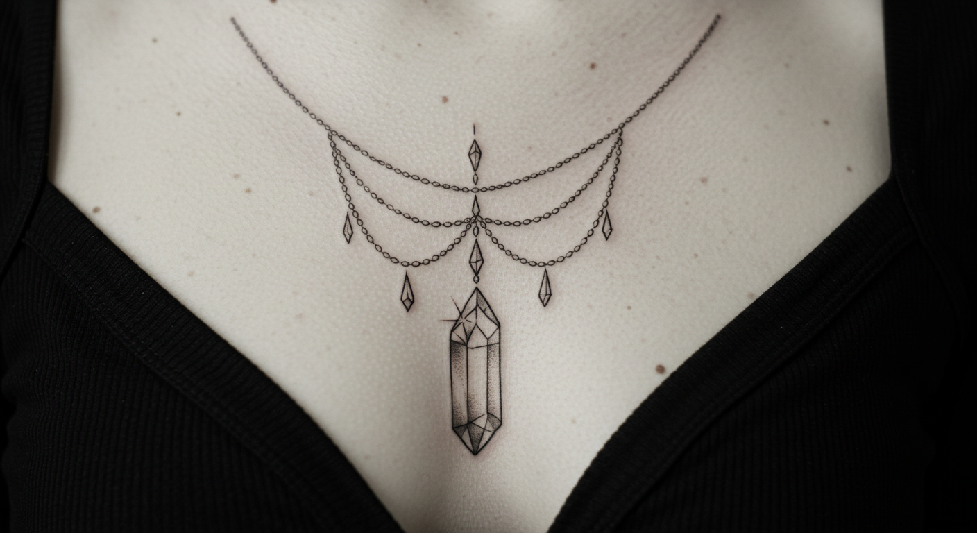 ideias tatuagem entre seios feminina delicada