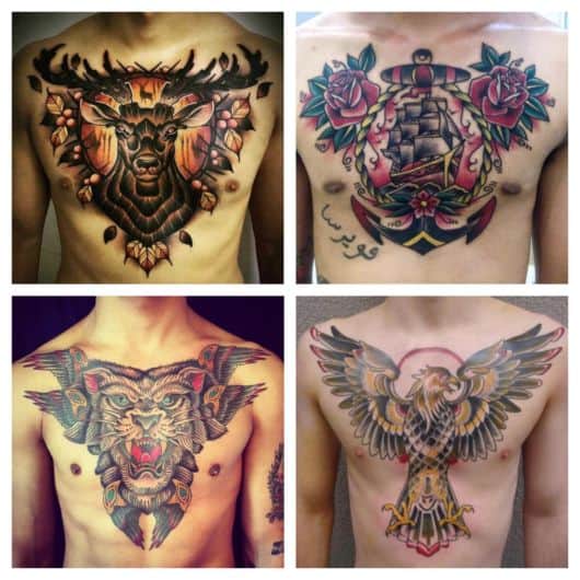 melhores ideias tatuagem peito masculino feminino