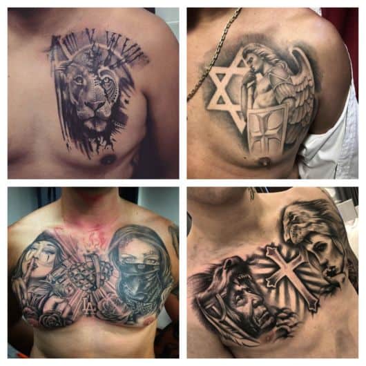 melhores ideias tatuagem peito masculino feminino