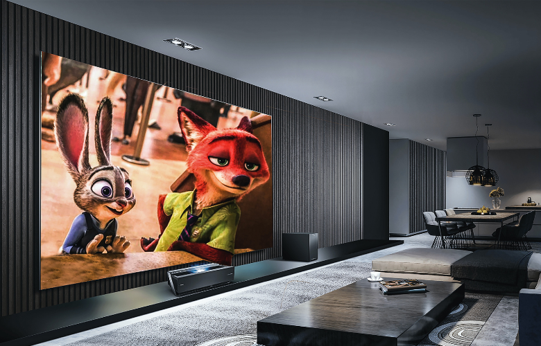 projetor de ultra curta distância 4k