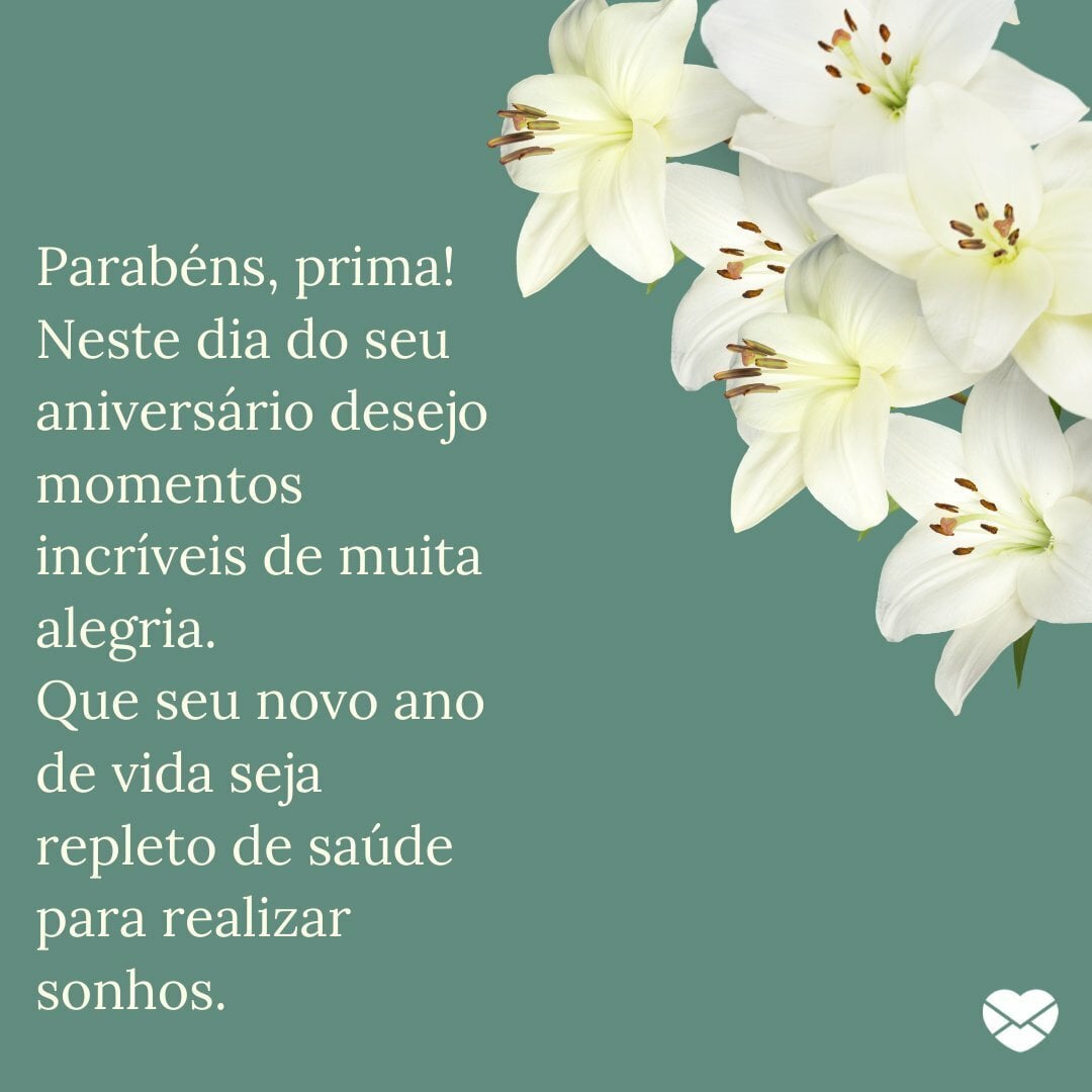 10 Frases de Aniversário para sua Prima que Vão Emocionar
