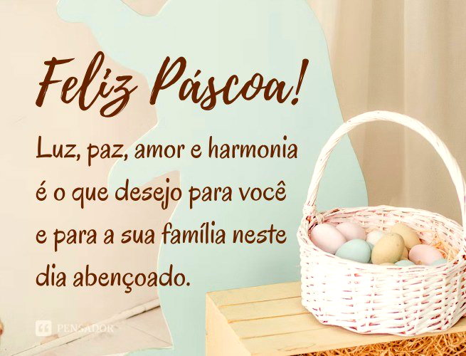 mensagens de páscoa para família