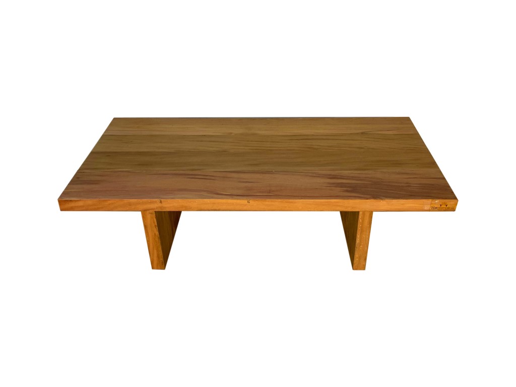 mesa de centro madeira maciça redonda